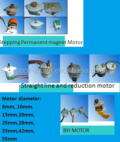 RoHS certificated 24BYJ48 air cooled motor 24mm stepping motor