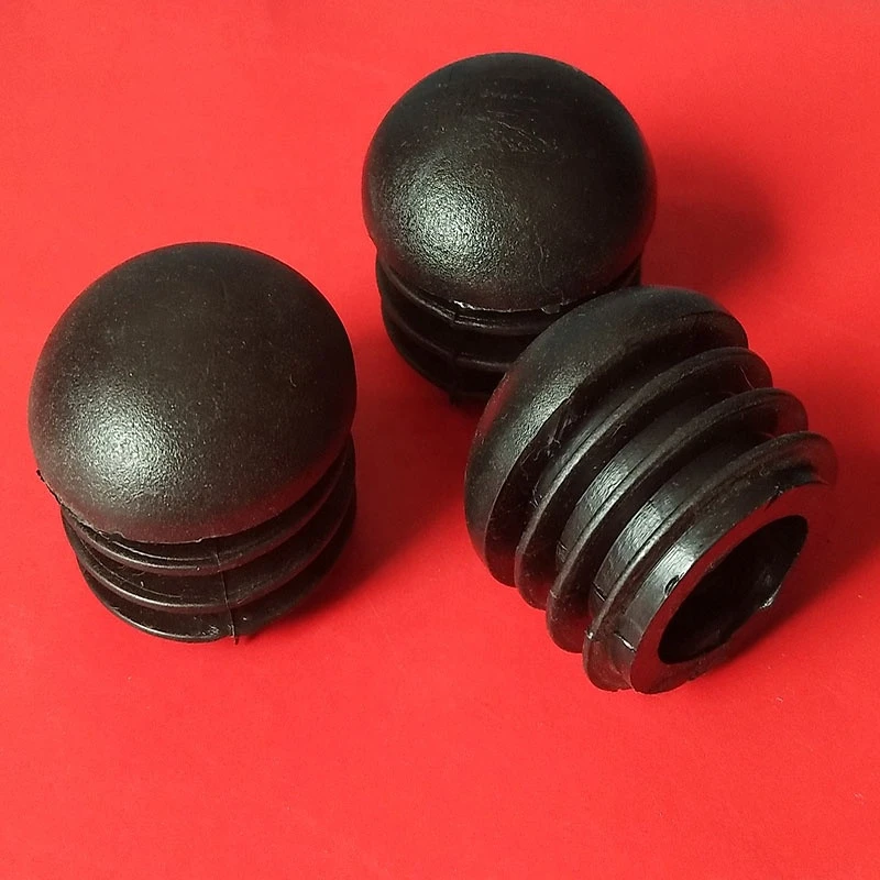 Rubber Silicone Black Round Plastic Plugs Glide Insert End Caps Tube Pipe