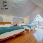Sailboat-Shaped Luxury Safari Tent Canvas Outdoor Glamping Waterproof Safari Tent With Bathroom For Resort