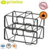 SALE eBay wholesale kitchen metal rack Taiwan household storage manufacturer sturdy 2 bottle wine wire rack