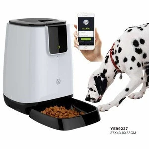 Samples Support Smart Wifi Remote Control Pet Feeder Microchip Automatic Dog Pet Bowls Food Feeder
