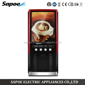 Sapoe streamline design warm and soft drink dispenser with advertising light box
