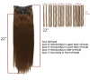 SARLA Wholesale  22&#39;&#39;  7pcs/set Long Straight Natural Colored Invisible Blonde Synthetic Hair Piece Clip In Extensions Hair