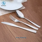 Savall HoReCa Silver Cutlery Set Stainless Steel Set  Knife Fork Spoons Dinner Set