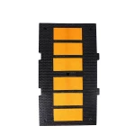 SC-SH22 110x110mm Cushion Rubber road humps   for  Plastic speed Bump  with good quality Roadway saftey