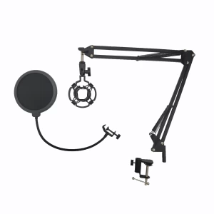 sell well BM800 800 Condenser Mic Microphone with Shock Mount Arm Scissor Stand Pop Filter