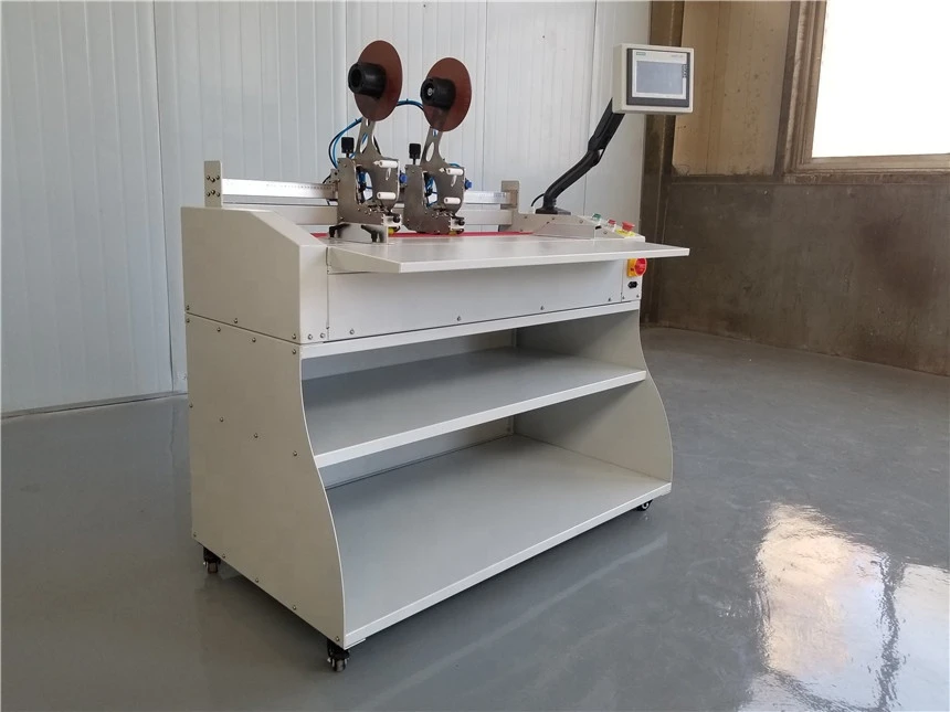 Semi Automatic taping machine double side tape applicator easy tear tape adhesive machine for making express bag DMHA-1060