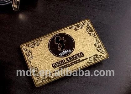 shanghai factory logo embossed cheap custom business metal card with best price