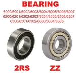 Shielded Deep Groove Ball Bearings ZZ 2RS Sizes from 6000 to 6305 Series Chrome steel for Shanghai bearing trade motorcycle