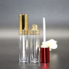 Shiny lip gloss tube with cap metal color
