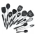 Import Silicone Cooking Utensils Set of 14 pieces with Holder, Nonstick Cookware Heat Resistant Kitchen Tools from China