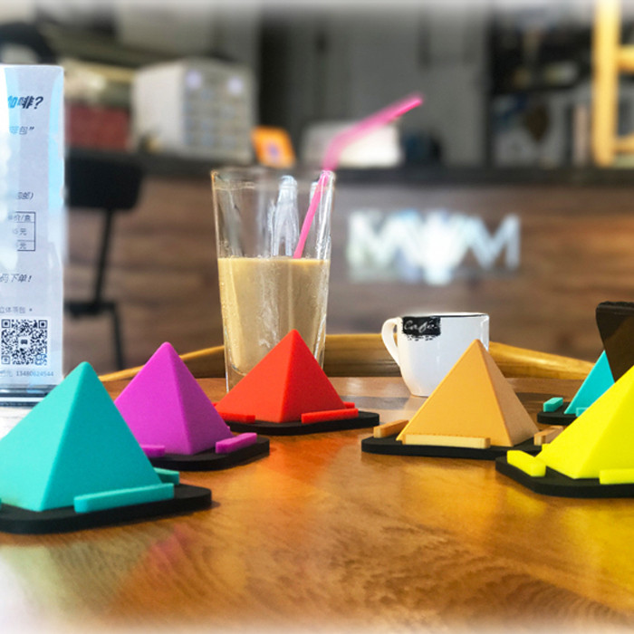 Buy Silicone Pyramid Mobile Phone Holder Desktop Bracket Car Holder 360 ...