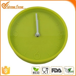 silicone round clock for living room