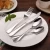 Silverware Set 20-Piece Stainless Steel Flatware Set Utensil Set Service for 4 Dinner Knives/Forks/Spoons Cutlery