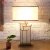 Import Simple Design Marble and Fabric Material Modern Style Desk Lamp Table lamp from China