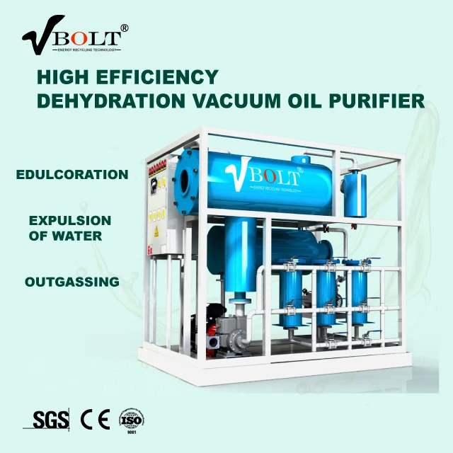 Single Stage High Efficient Vacuum System  Chemical Special Insulating Transformer Oil Filtration Plant