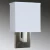Import Single wall lamp with USB port and 2 convenience outlet with white square lampshade from China