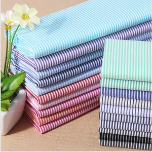 Sky Blue Whit Stripe  Cotton Nylon Blend Shirt Fabric For T Shirt Fabric