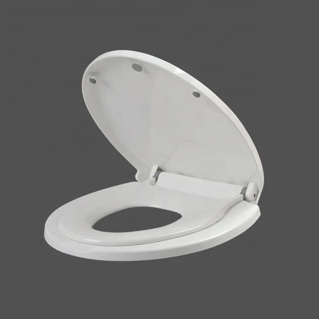Soft Closing Toilet Seat Cover with Built-in Child Potty Training Seat