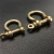 Import Solid Brass Bow Shackle with Screw Pin for Bow-Shackle Bracelet Keychain Leather Craft Joint Connect Horseshoe D-Ring from China