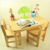 solid wood square table+2chairs / kids writing table / Montessori furniture / solid wood child class table chairs