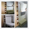 Space Saving Furniture, Folding Wall Bed ,Modern Transformable Hidden Wall Bed Murphy Wall Bed with Sofa