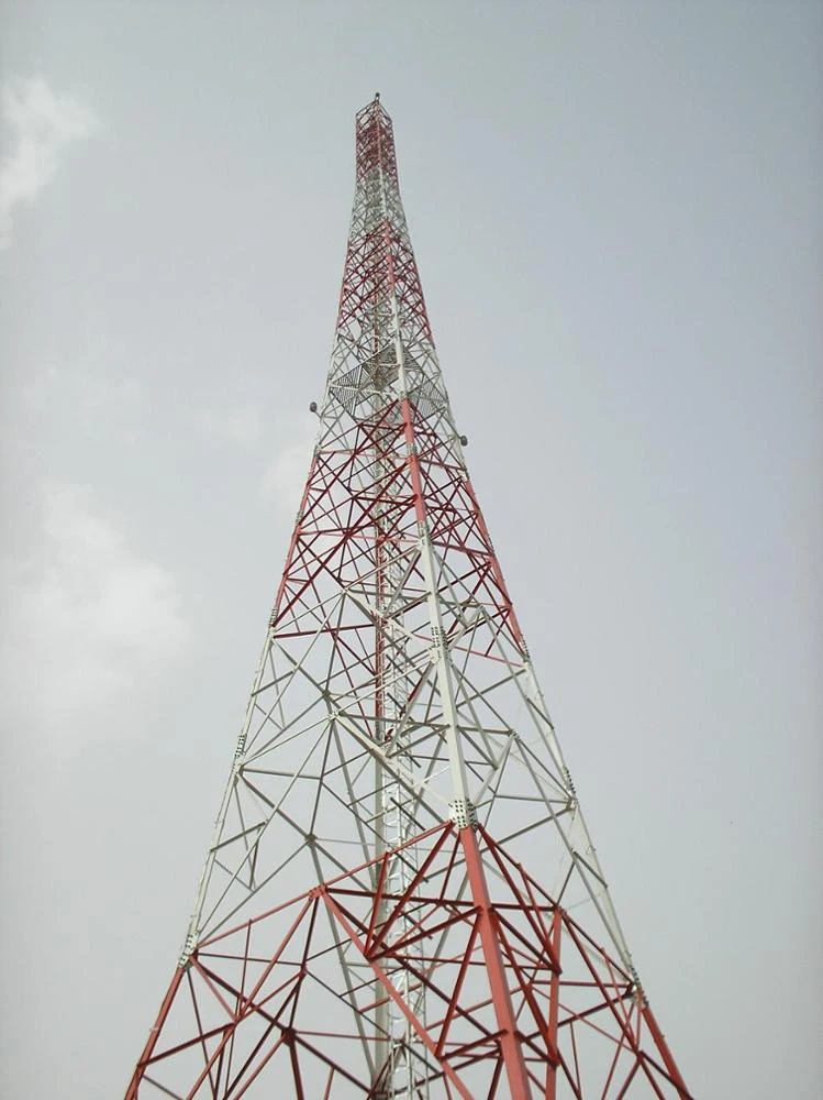 Square angular telecommunication tower