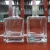 Square Shape 500ML Clear Glass Thick Base with Cork Caps Gin Glass Bottles 500 ML