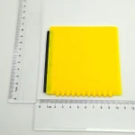 square shape car snow ice squeegee scraper with rubber blade