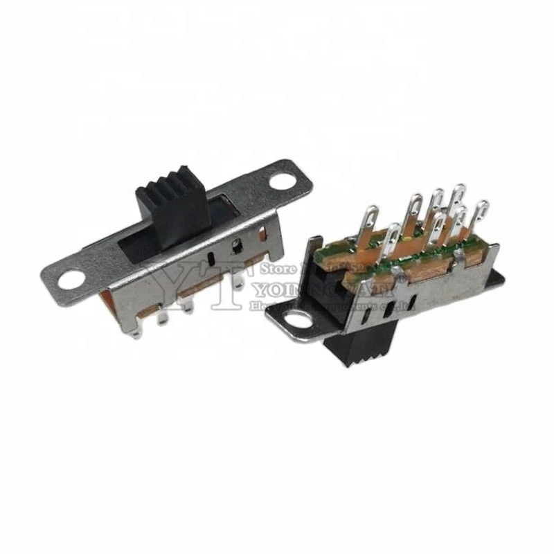 SS23E04 SS-23E04 Double Toggle Switch 8 Pins 3 Files 2P3T DP3T Handle High 5mm Small Slide Switch