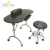 Import Stable Iron Frame Folding Nail Salon Manicure Table With Locking Wheels from China