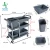 Import Stainless Steel Kitchenware food service collecting cart kitchen PP plastic tableware collection trolley from China