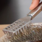 Stainless Steel Practical Kitchen Cutter Clean fish Scales Knife Scales Scraping Seafood Tool
