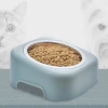 Stainless Steel Single Pet Bowl 8 Degree Slope Protect Cervical Spine Dog Food Basin Disconnect-type Washable Cat Food Feeder