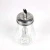 Import Stainless Steel Tube Glass Sugar Dispenser Glass Spice Bottle Glass Syrup Dispenser from China