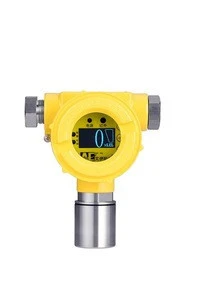 Stationary gas leakage detector for hydrogen sulfide with OLED display and sound light alarm