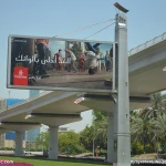 steel structure outdoor scrolling Advertising light box LED billboard display