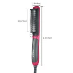 Straightening Heating Combs Men Beard Hair Straightener Ceramic Curler Professional Heated Comb Electric Hair Brush Straightener