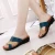 Import Summer Latest Design Pu Upper Rubber Outsole Wedge Ladies Women Sandal from China
