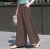 Import Summer Spring Womens Cotton Linen Casual Long Pants High Waist Wide Leg Plain All Match Pant B13901X from China
