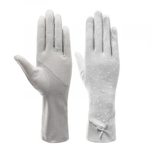 Summer UV Gloves Touchscreen Outdoor Wholesale Cotton Half Finger Riding Ladies EN388 Anti-slip,touch Screen CN;ZHE Eyemay