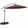 Sun garden parasol banana outdoor hanging umbrella with crank and Tilt Adjustment cantilever patio umbrella