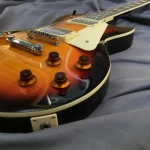 Sunburst LP Electric guitar HH Pickups Mahogany Body Solid Wood 6 strings Fast Ship