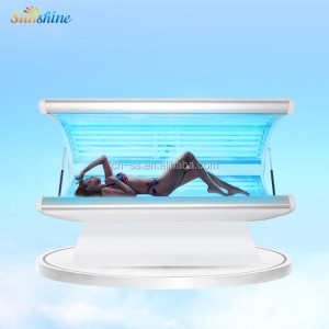 Sunshine  W4-24 solarium tanning sunbed with Germany Cosmedico UV sunlamp for skin bronzed sunbathing