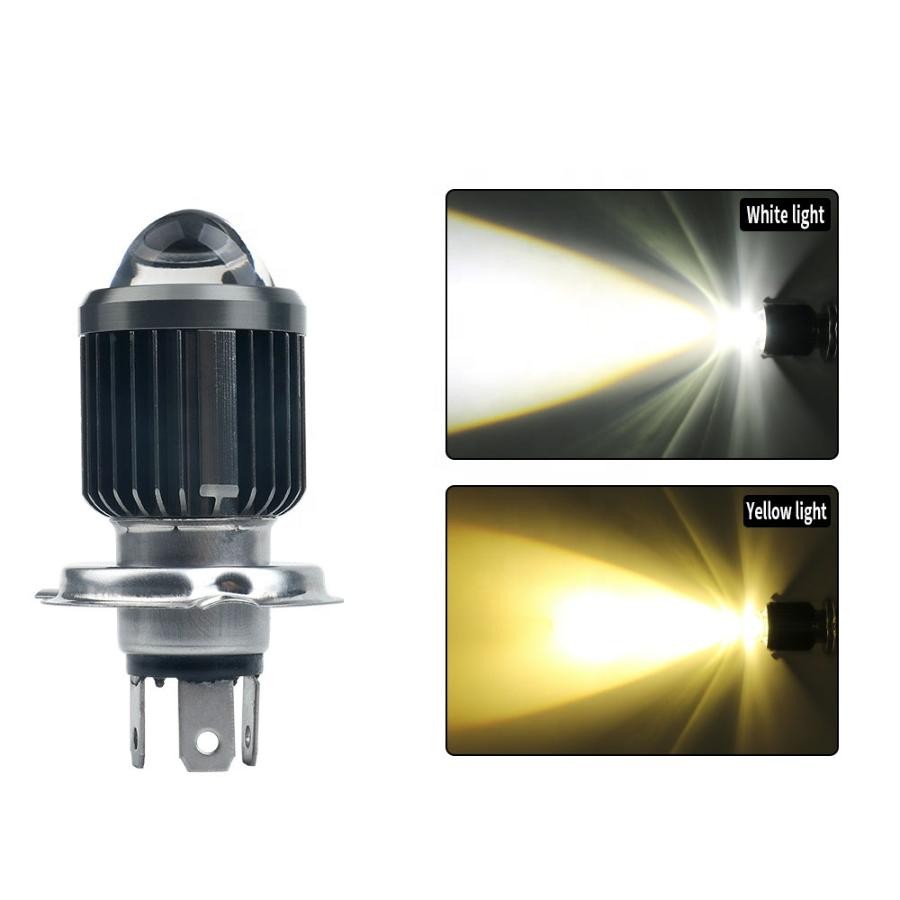 Super Bright H4 BA20D HIGH / LOW Beam LED For Motorcycle Headlight Diode Bulb