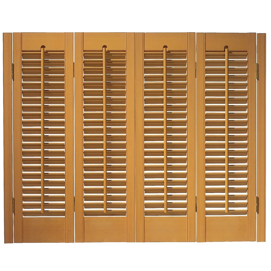 Supplier Offer Wooden Faux Wood Material Plantation Shutters Furniture Good Louvre Windows Components Shutters