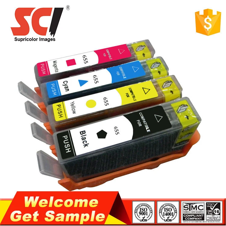 Supricolor Cheap compatible for hp 655 ink cartridge with reset chip for HP Deskjet 3525 5525 4615 4525 printer