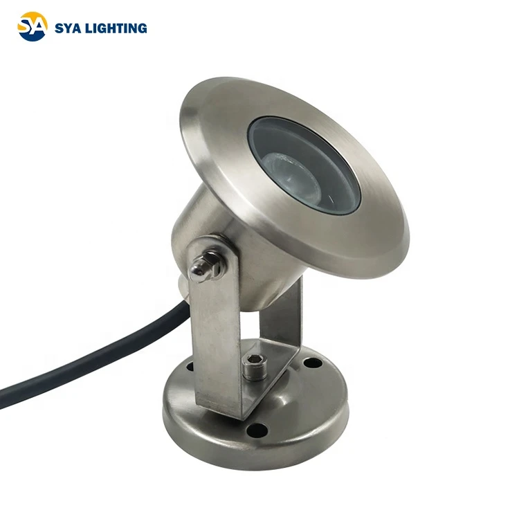 SYA-404 Wholesale 2W underwater stainless steel ip68 good waterproof led spot light for fountain