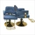 Import synthetic leather blue old school barber footrest old fashioned salon chairs for sale from China