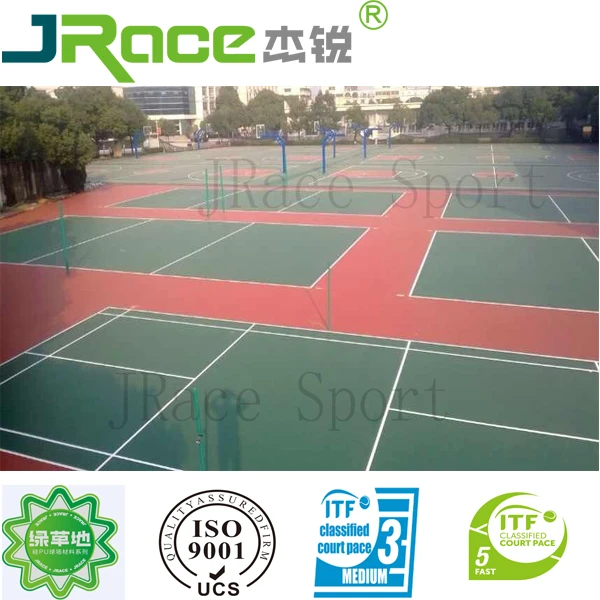 synthetic outdoor and indoor spu flooring basketball court volleyball court